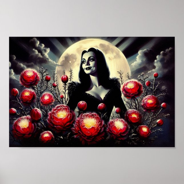 Morticias Garden poster print (Front)