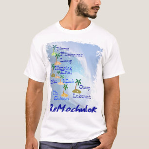Mortlock Islands Map T-Shirt