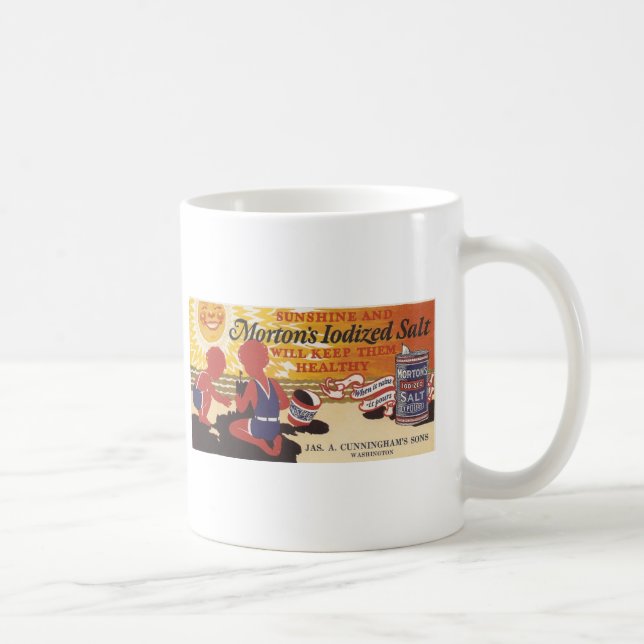 Morton Iodized Salt Ad Coffee Mug (Right)