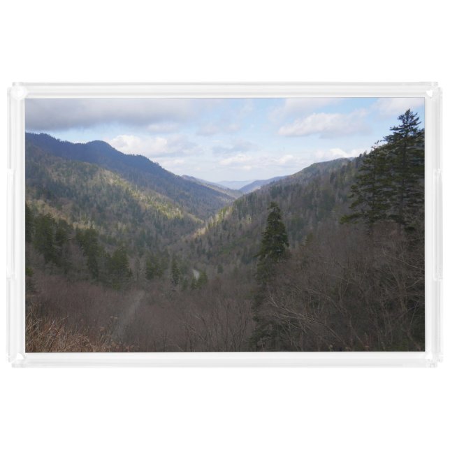 Morton Overlook at Great Smoky Mountains Acrylic Tray (Front)