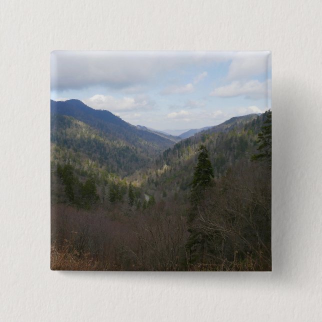 Morton Overlook at Great Smoky Mountains Button (Front)