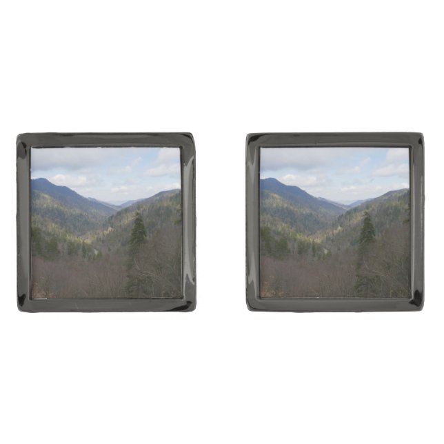 Morton Overlook at Great Smoky Mountains Cufflinks (Front)