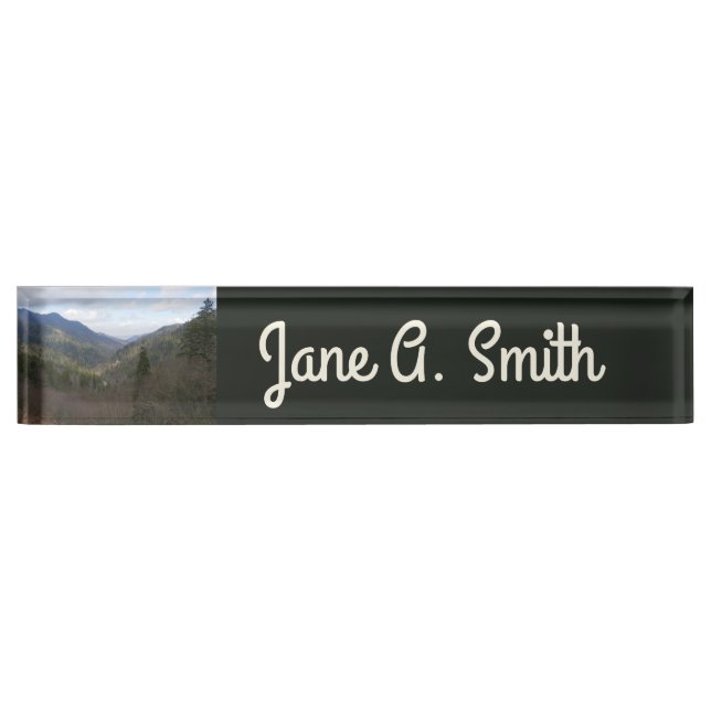 Morton Overlook at Great Smoky Mountains Desk Name Plate (Front)