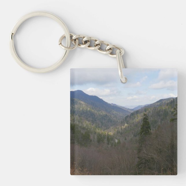 Morton Overlook at Great Smoky Mountains Keychain (Front)