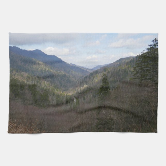 Morton Overlook at Great Smoky Mountains Kitchen Towel (Horizontal)