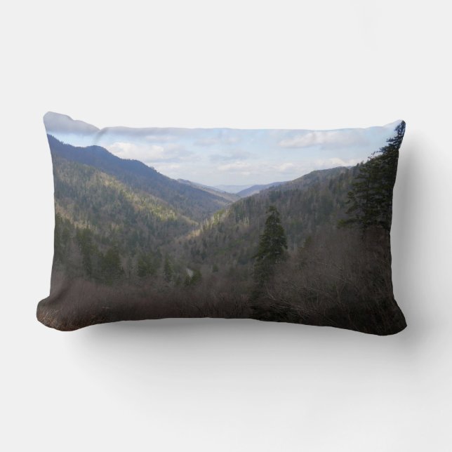 Morton Overlook at Great Smoky Mountains Lumbar Pillow (Front)