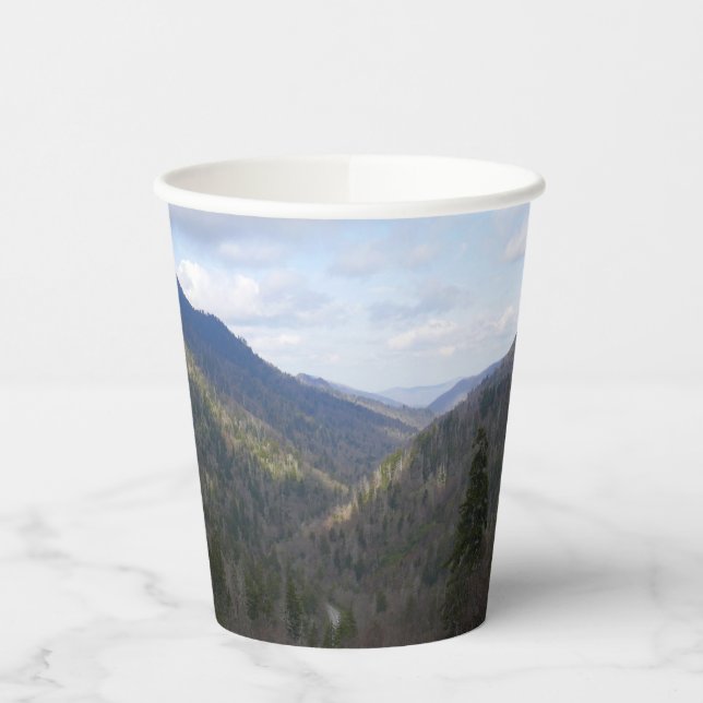 Morton Overlook at Great Smoky Mountains Paper Cups (Left)