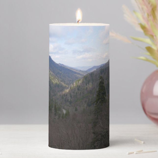 Morton Overlook at Great Smoky Mountains Pillar Candle (In Situ)
