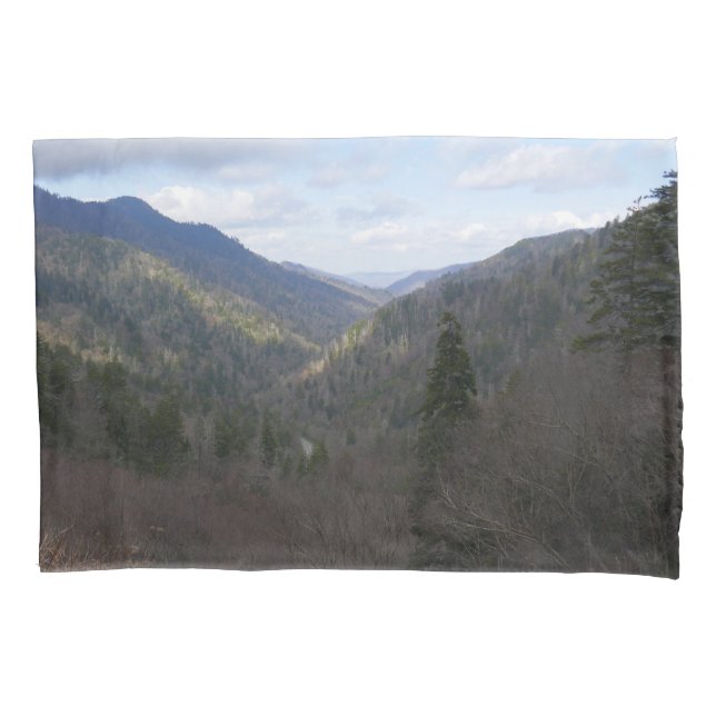 Morton Overlook at Great Smoky Mountains Pillow Case (Front)