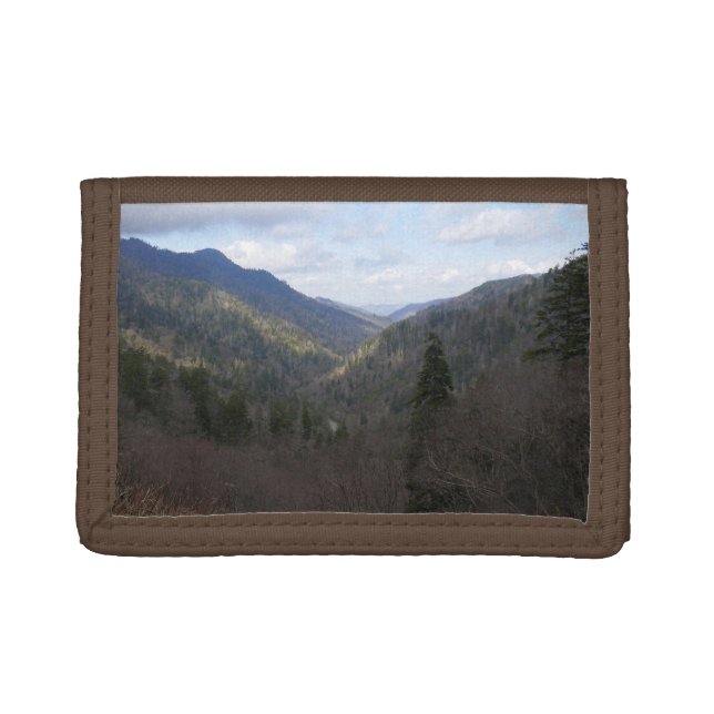 Morton Overlook at Great Smoky Mountains Trifold Wallet (Front)