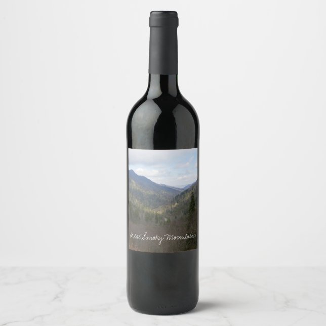 Morton Overlook at Great Smoky Mountains Wine Label (Front)