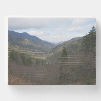 Morton Overlook at Great Smoky Mountains Wooden Box Sign