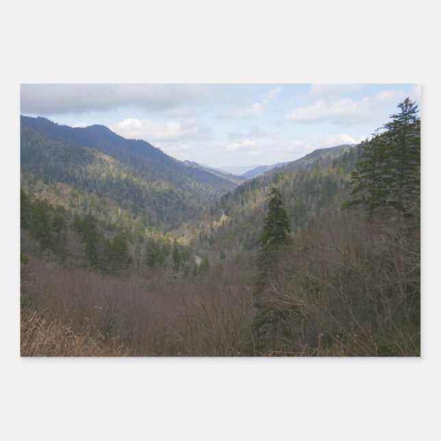 Morton Overlook at Great Smoky Mountains Wrapping Paper Sheets (Front)