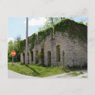 Mortuary and Casket Factory on Route 66 Postcard