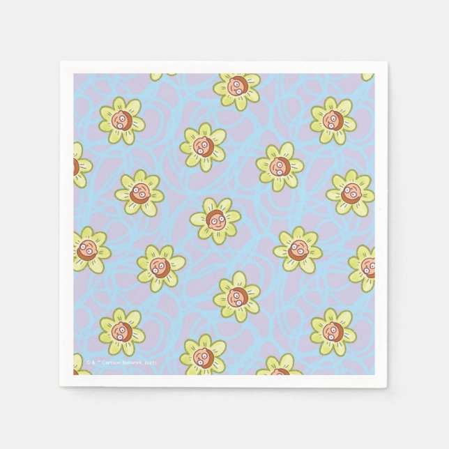 Morty Flower Pattern Napkins (Front)