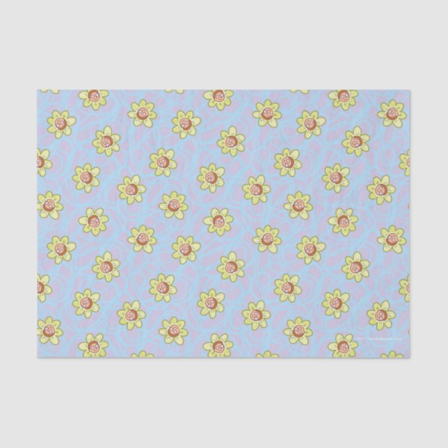 Morty Flower Pattern Tissue Paper (Front)