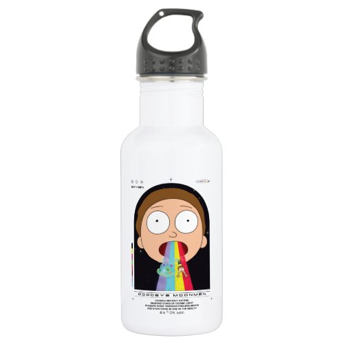 Morty Goodbye Moonmen Quote Graphic Stainless Steel Water Bottle