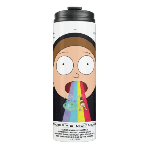 Morty Goodbye Moonmen Quote Graphic Thermal Tumbler