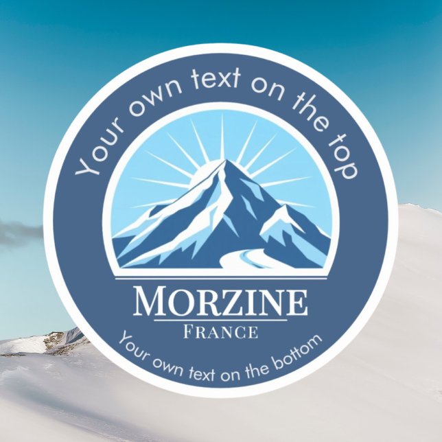 Morzine France ski resort Sticker (Creator Uploaded)