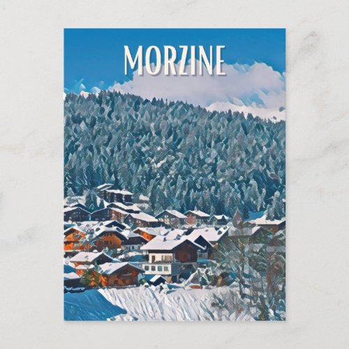 Morzine Ski Resort Postcard