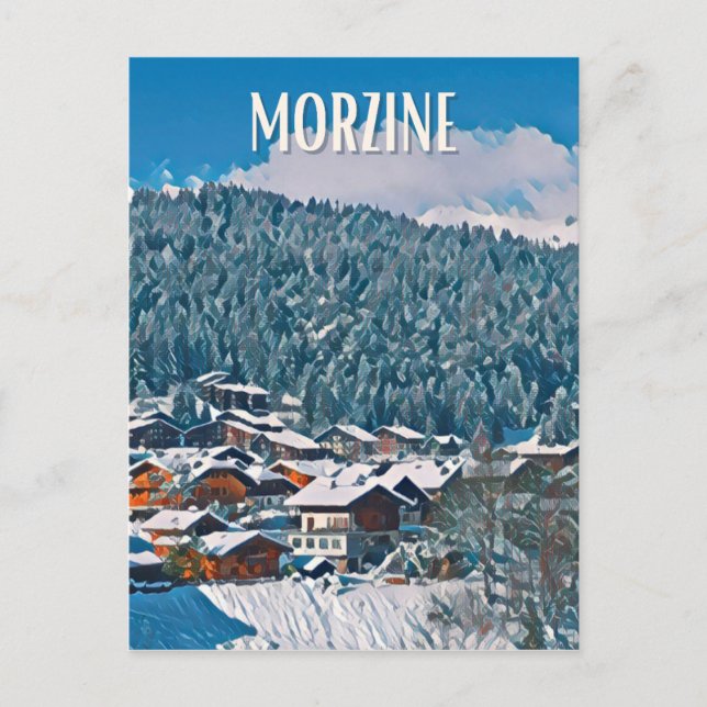 Morzine Ski Resort Postcard (Front)