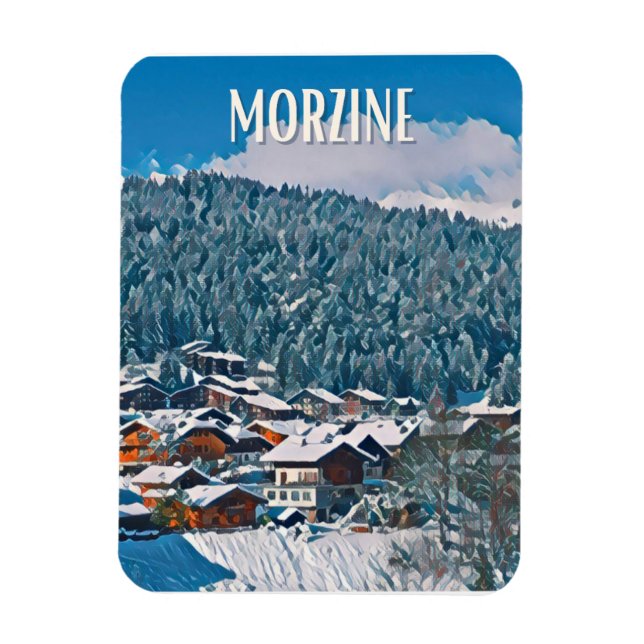 Morzine Station de ski  Magnet (Vertical)