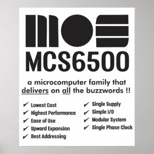 MOS 6500 Family of Microprocessors Poster