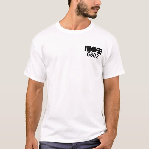 MOS 6502 CPU with pin configuration _ double sided T_Shirt