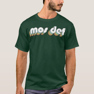 Mos Def Retro Rainbow Typography Faded Style T-Shirt