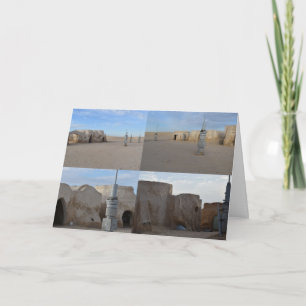 Mos Espa on planet Tatooine Birthday card