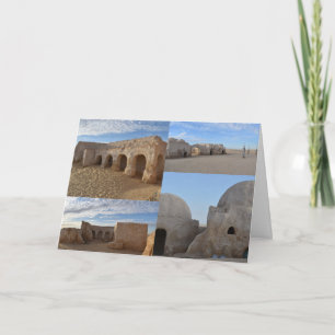 Mos Espa on planet Tatooine blank card