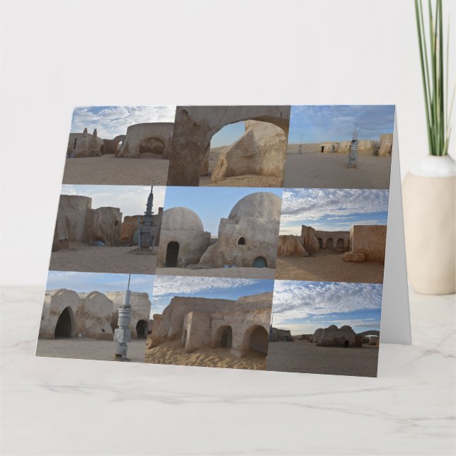 Mos Espa on planet Tatooine blank card (Front)