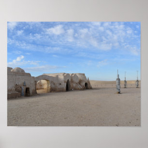 Mos Espa on planet Tatooine Poster