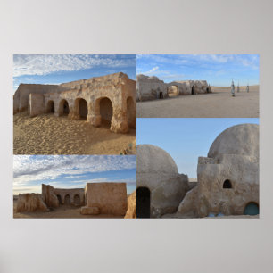 Mos Espa on planet Tatooine Poster