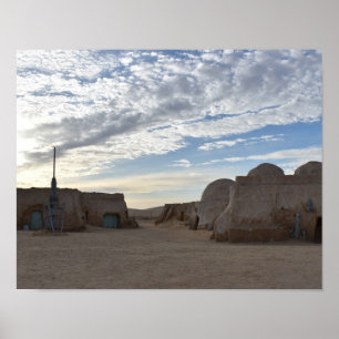 Mos Espa on planet Tatooine Poster