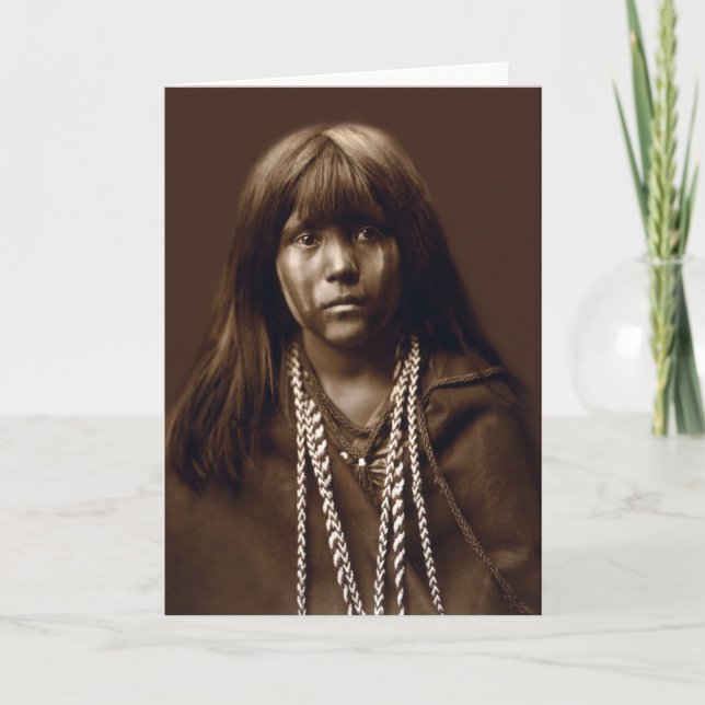 Mosa - A Mojave Woman - Native American Archives Card (Front)