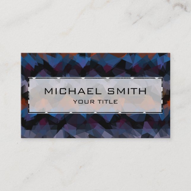 Mosaic Abstract Art #21 Business Card (Front)