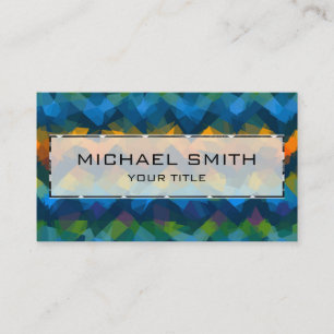 Mosaic Abstract Art #25 Business Card