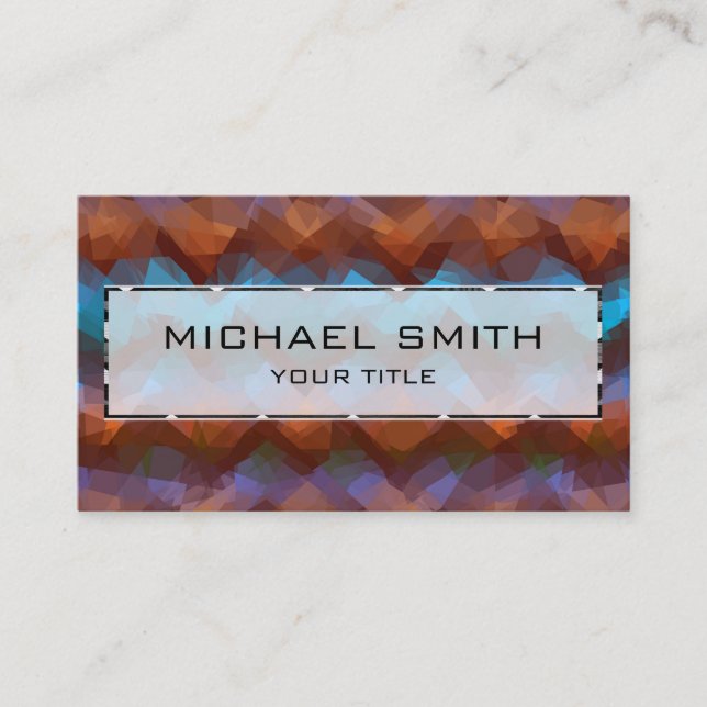 Mosaic Abstract Art #26 Business Card (Front)