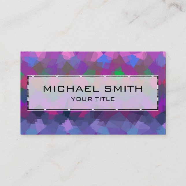 Mosaic Abstract Art #28 Business Card (Front)