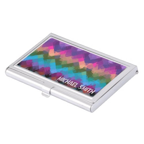 Mosaic Abstract Art 2 Case For Business Cards