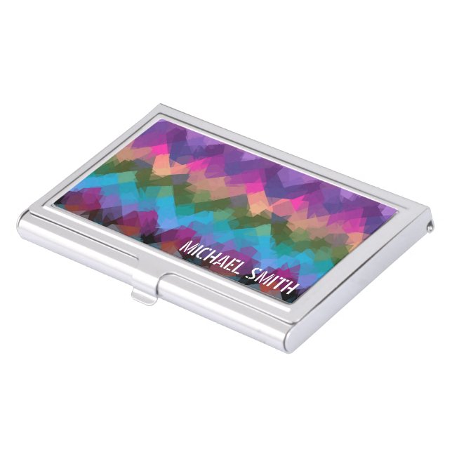 Mosaic Abstract Art #2 Case For Business Cards (Front)