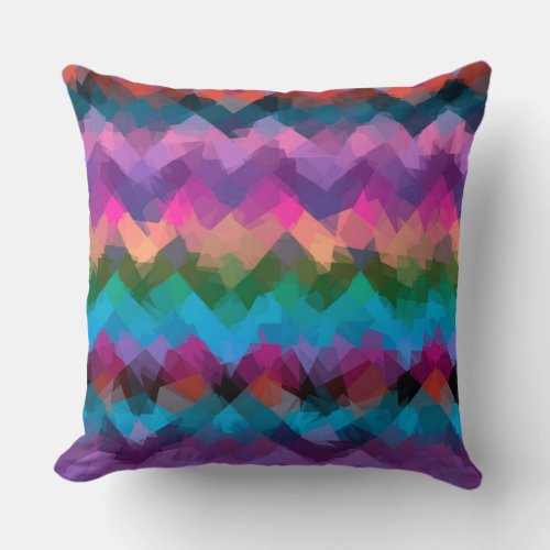 Mosaic Abstract Art 2 Throw Pillow