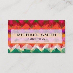 Mosaic Abstract Art #30 Business Card