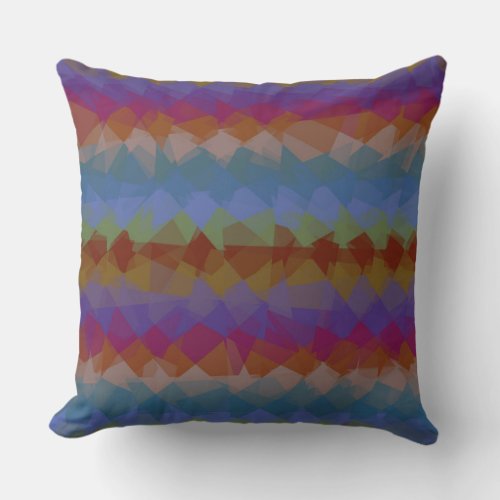 Mosaic Abstract Art 70 Throw Pillow