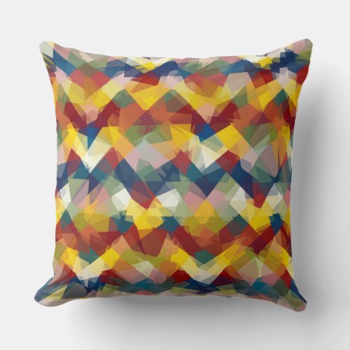 Mosaic Abstract Art 7 Throw Pillow