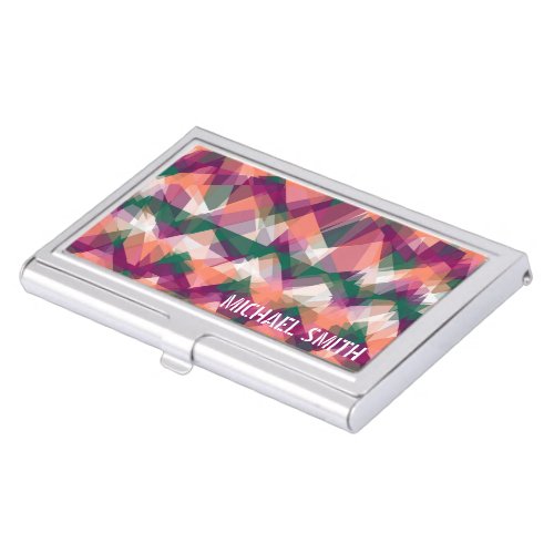 Mosaic Abstract Art 8 Business Card Case