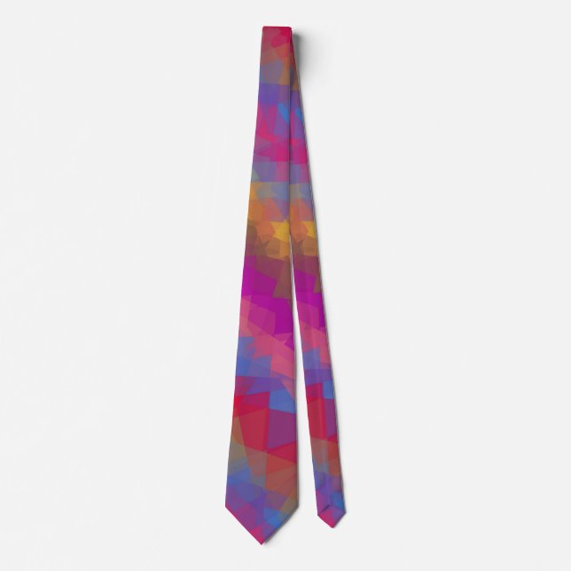 Mosaic Abstract Art #92 Neck Tie (Front)
