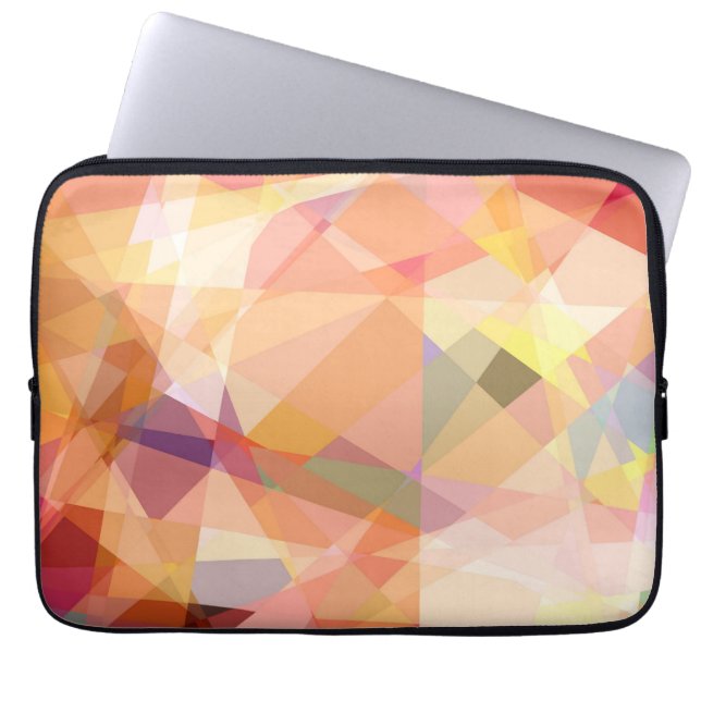 Mosaic Abstract Art | Modern Geometric Pattern 24 Laptop Sleeve (Front)