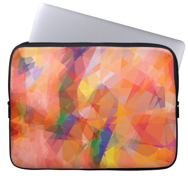Mosaic Abstract Art | Modern Geometric Pattern 3 Laptop Sleeve (Front)